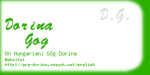 dorina gog business card