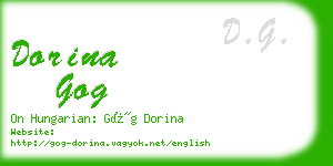 dorina gog business card